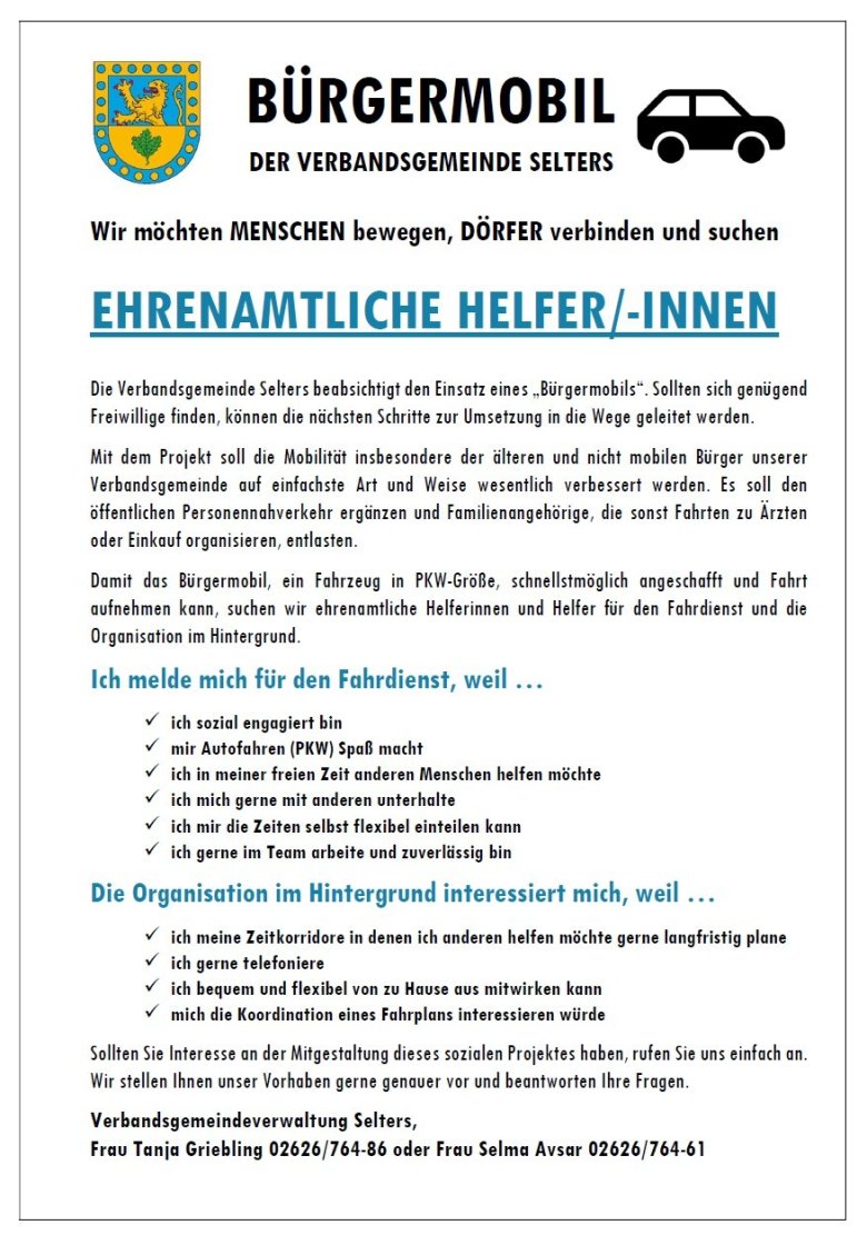 Flyer Bürgermobil